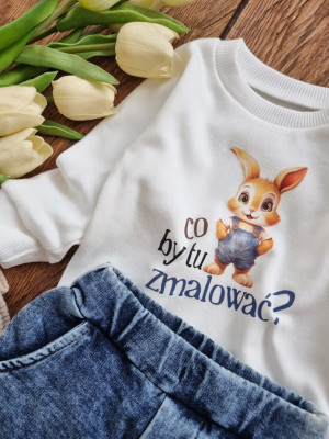 Body niemowlęce z króliczkiem co by tu zmalować