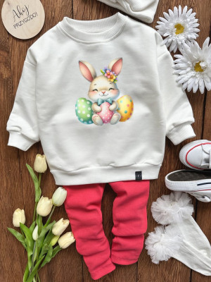 Bluza dla dziecka króliczek z pisankami