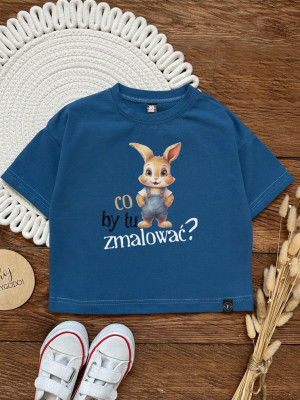 Koszulka dziecięca z króliczkiem co by tu zmalować