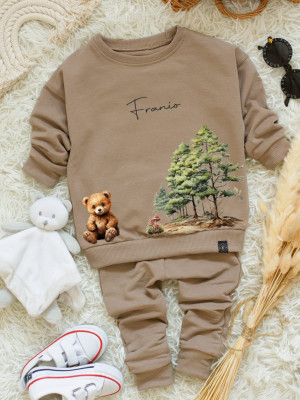Komplet dla dziecka las bluza + spodnie