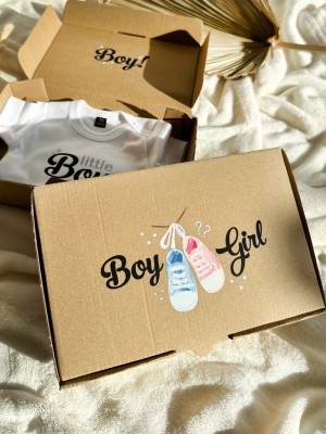 Pudełko z nadrukiem bucików Boy Girl