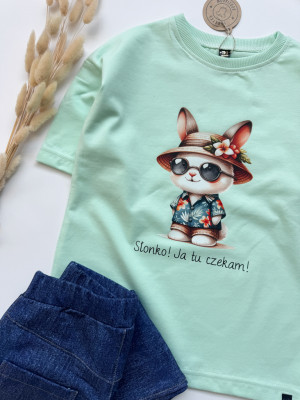 Koszulka dla dziecka Słonko! Ja tu czekam!