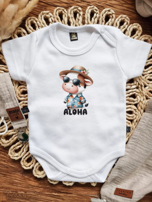 Body niemowlęce krówka aloha