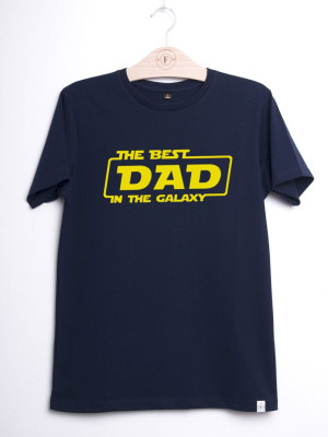 Koszulka męska the best dad in te galaxy