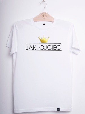 Koszulka męska z napisem jaki ojciec