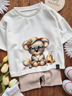 Koszulka dla dziecka koala na plaży
