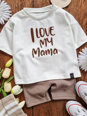 Koszulka dziecięca z nadrukiem i love my mama