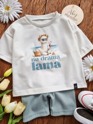 Koszulka dla dziecka no drama lama