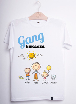 Koszulka męska Gang Taty (Twój projekt- kreator online)