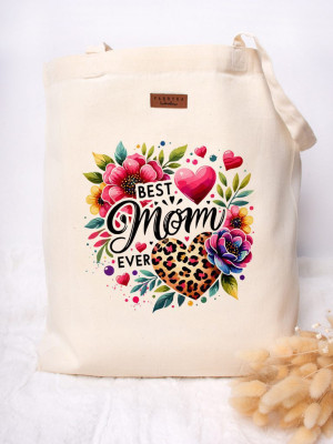 Torba z nadrukiem best mom ever