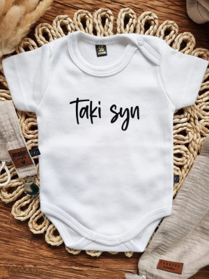 Body niemowlęce z nadrukiem taki syn