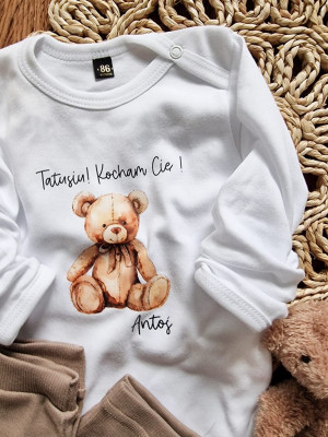 Body niemowlęce miś Tatusiu! Kocham Cię!