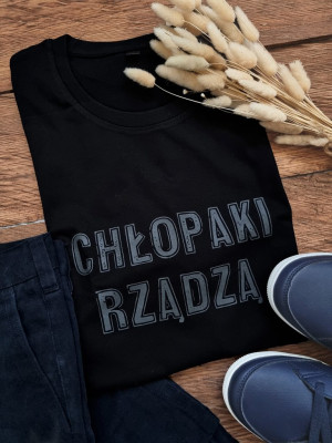 Koszulka męska z nadrukiem chłopaki rządzą