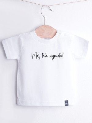 Koszulka dziecięca z nadrukiem Mój tata wymiata!