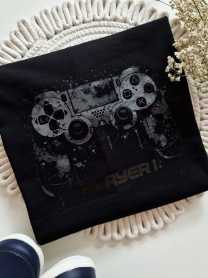 Koszulka męska czarny pad player1