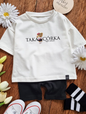 Koszulka dziecięca z misiem taka córka