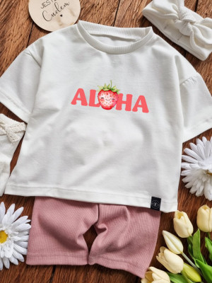 Koszulka dziecięca aloha truskawka