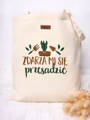 Torba z nadrukiem zdarza mi się przesadzić