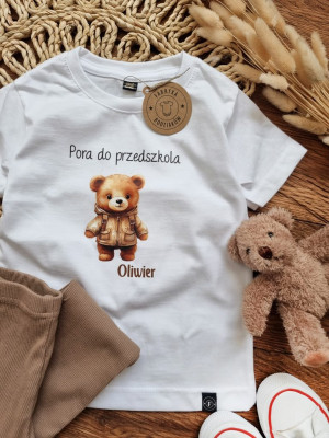 Koszulka dziecięca misio w płaszczu przedszkolak