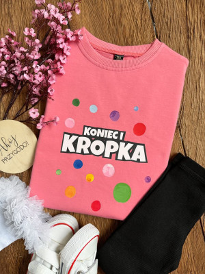 Koszulka dziecięca z nadrukiem koniec i kropka