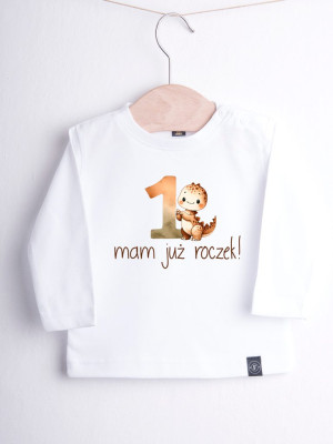 Koszulka na roczek dinuś
