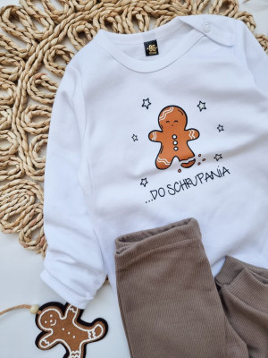 Body niemowlęce z nadrukiem piernika “do schrupania”