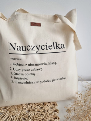 Torba z nadrukiem Nauczycielka - definicja