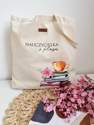 Torba z nadrukiem nauczycielka z klasą
