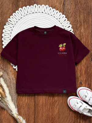 Koszulka dziecięca z nadrukiem cherry lady
