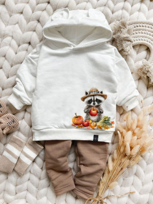Bluza z kapturem z uszkami szop w kapeluszu