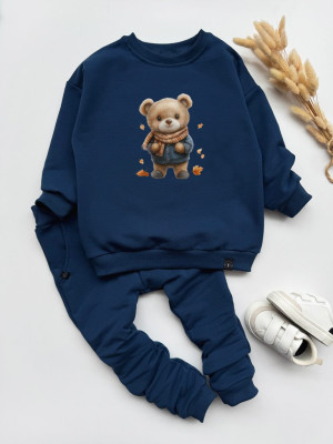 Komplet dla dziecka misio w sweterku (bluza + spodnie)