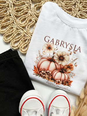 Koszulka dziecięca boho dynie