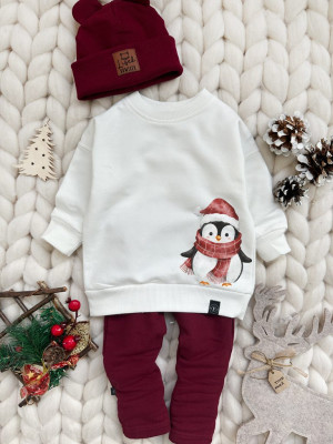 Bluza dziecięca świąteczny pingwinek