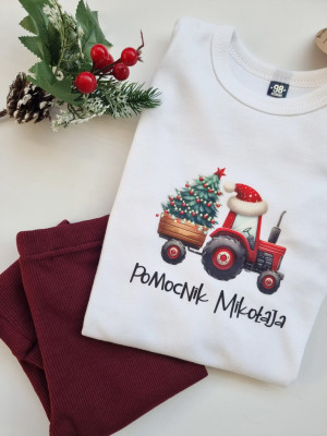 Body dla dziecka z autem Pomocnik Mikołaja