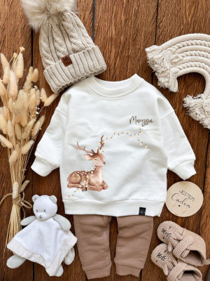 Bluza dziecięca jelonek z lampkami