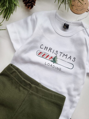 Body dla niemowlaka z nadrukiem Christmas loading…