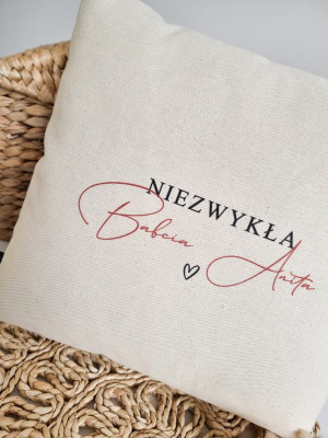 Poduszka z nadrukiem niezwykła Babcia