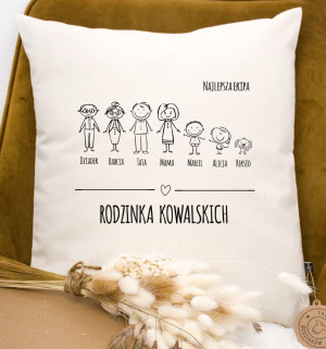 Poduszka Najlepsza Ekipa (Twój projekt, kreator online)