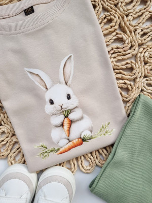 Koszulka dziecięca zajączek z marcheweczką