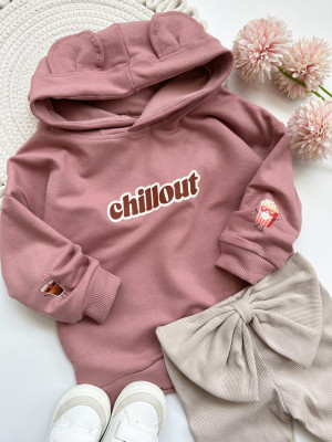 Bluza z kapturem z uszkami chillout cola i popcorn