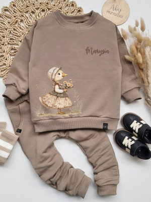 Komplet dresowy boho kaczuszka bluza + spodnie