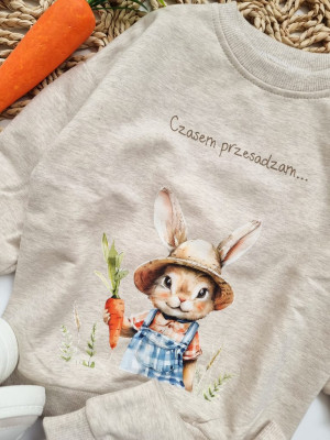 Komplet dresowy królik ogrodnik Czasem przesadzam…