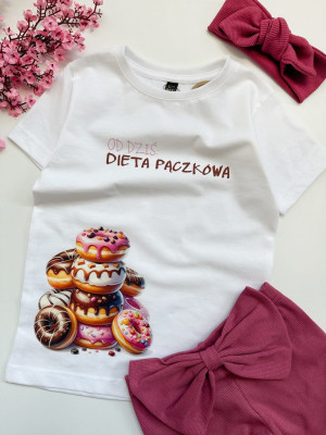 Koszulka dziecięca Od dziś: Dieta pączkowa