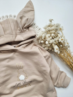 Bluza z kapturem z uszkami zajączka króliczek Little Bunny