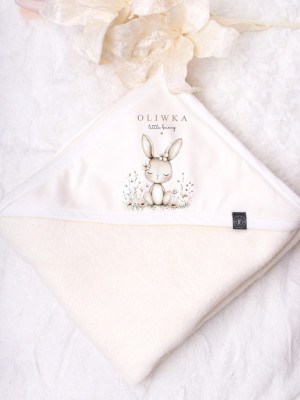 Okrycie kąpielowe z nadrukiem little bunny