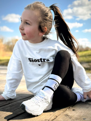 Bluza dziecięca z nadrukiem Siostra ❤/ Brat ❤