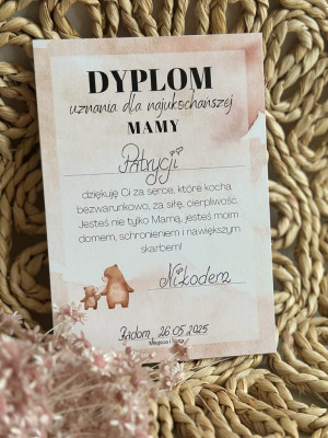 Dyplom uznania dla Mamy