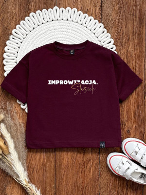 Koszulka dziecięca z nadrukiem improwizacja