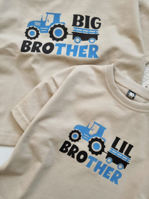 Koszulka dla dziecka z traktorem Lil Brother