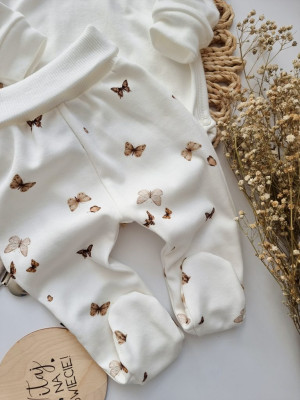 Półśpiochy niemowlęce boho motyle